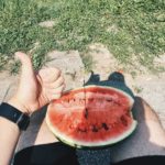 Все подъемы мы делали с этим арбузом. Как же мы были рады наконец-то от него избавиться.